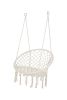 Hammock Chair Macrame Swing Max 330 Lbs Hanging Cotton Rope Hammock Swing Chair for Indoor and Outdoor